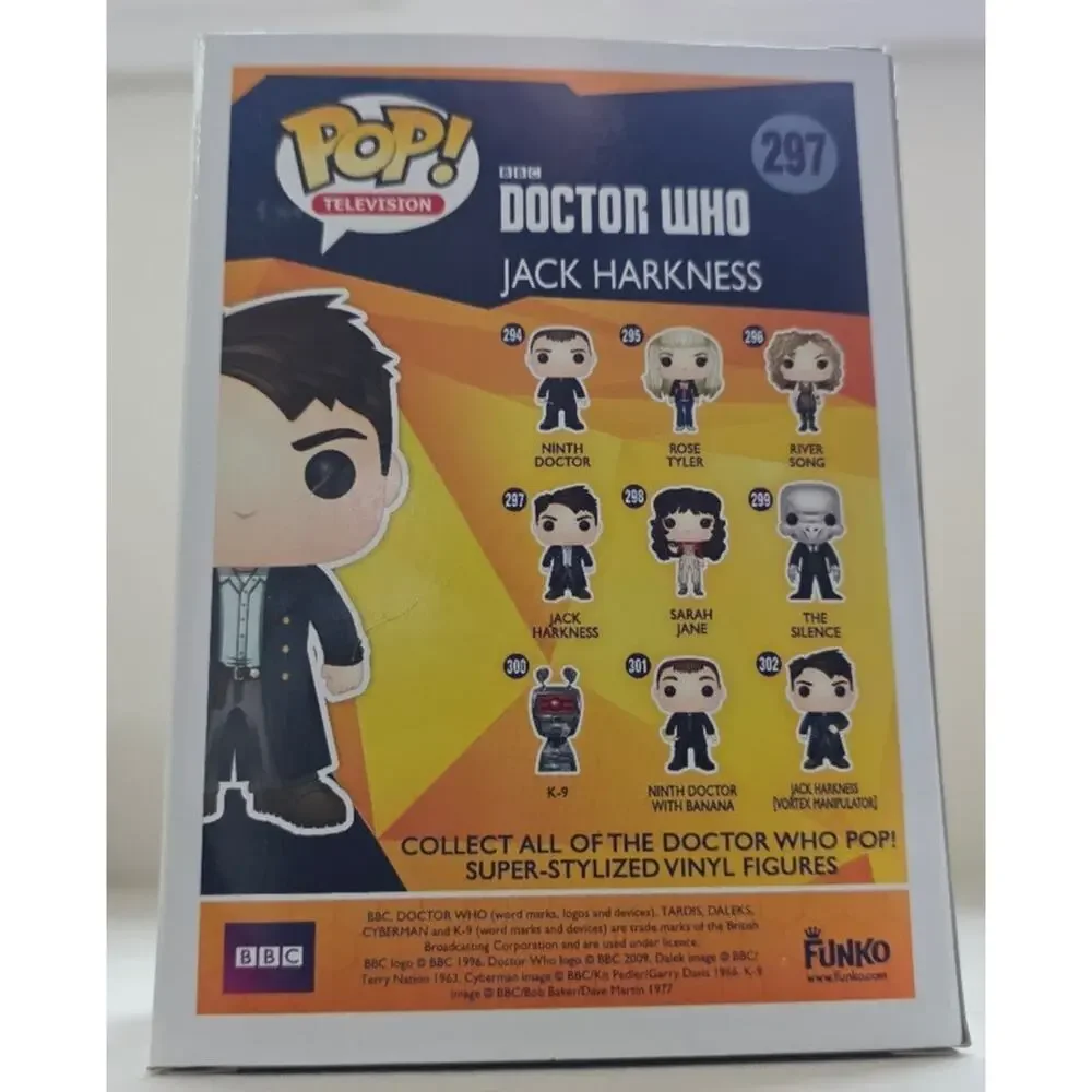 Funko Pop! Television BBC Doctor Who Jack Harkness #297 Hot Topic Vinyl NIB GG1 - Picture 2 of 5